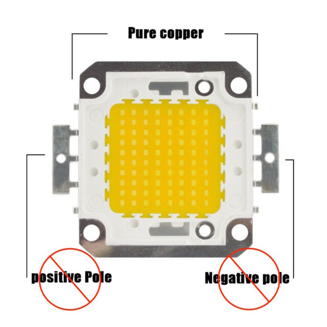 100W LED Amazon Diagram--Polarity WRONG