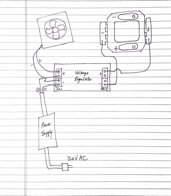 100W LED Boost Converter Fan Schematic