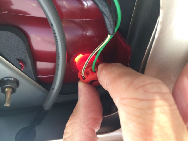 2004-2010 Toyota Sienna Liftgate Tail Light Bulb Replacement-Outside Bulb Replaced-Reinstalling