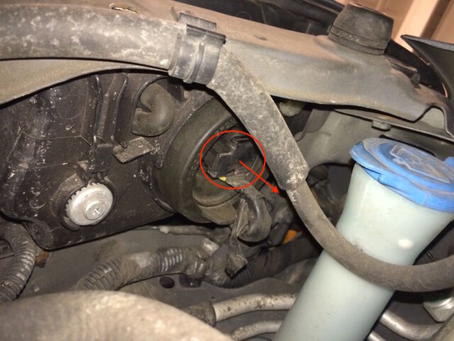 Pull the main headlight electrical connector straight off