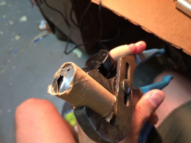 Battery Spot welds pulled apart