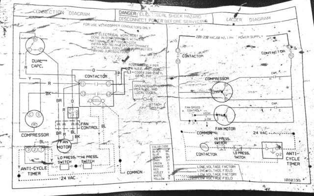 AC Condenser AJ042G2 Schematic