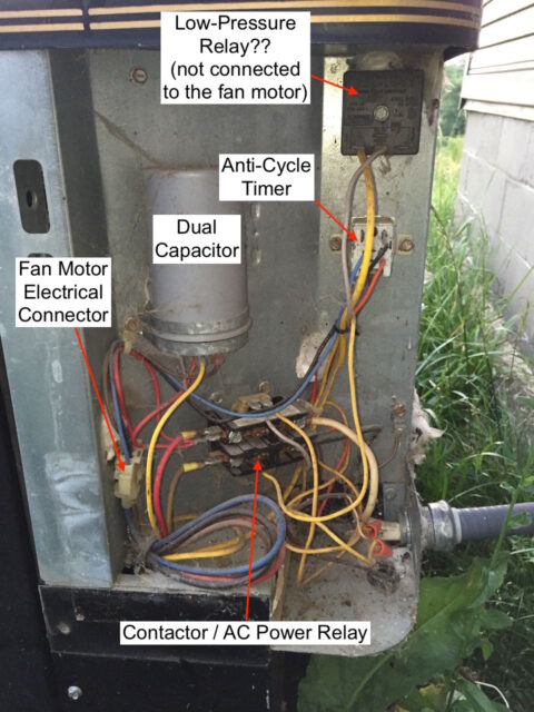 electronic parts of AC condenser