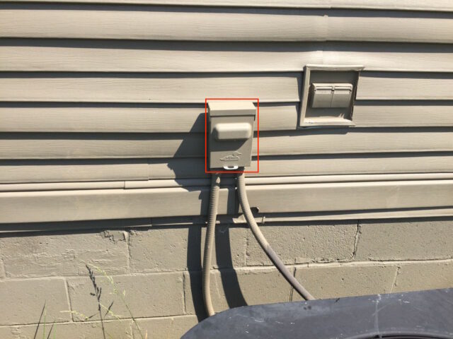 AC Condenser Disconnect Box Location