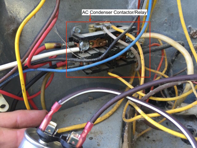 Example of an AC Condenser Relay/Contactor