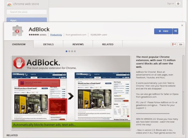 install adblock plus chrome