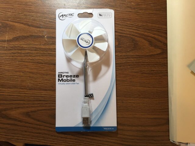 Arctic Breeze Mobile Fan in Packaging