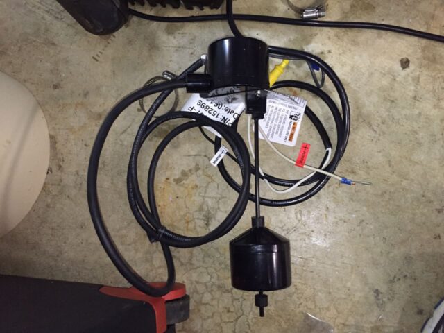 Backup Sump Pump Float Switch Assembled