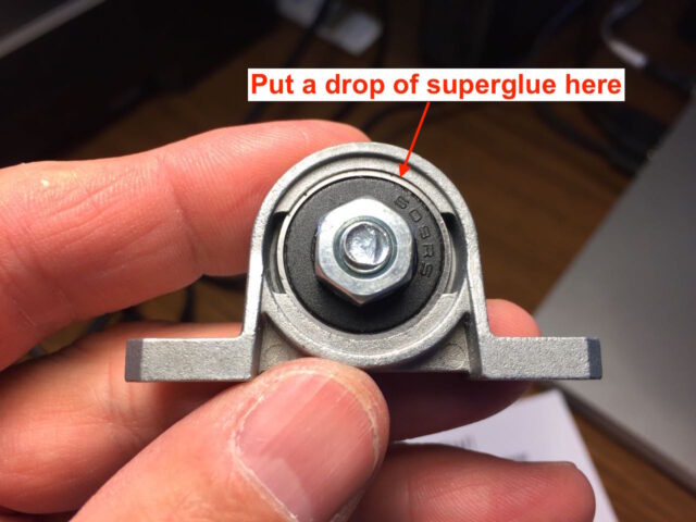 Put a drop of superglue on the seam of the ball-mount to fix it in place