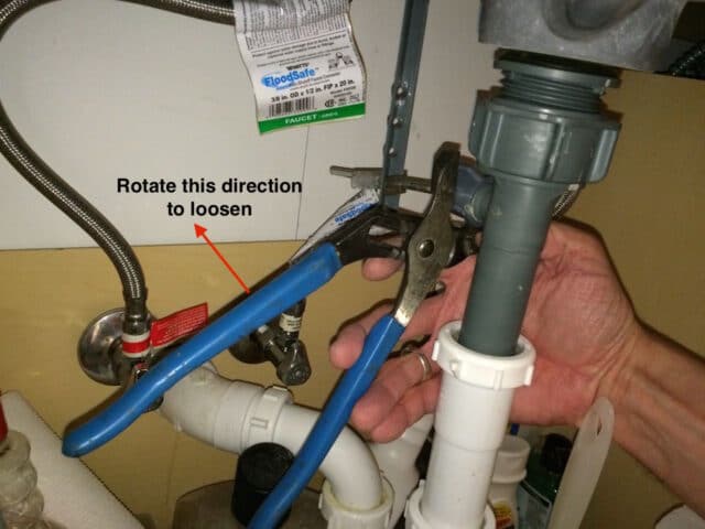 bathroom sink drain lever repair
