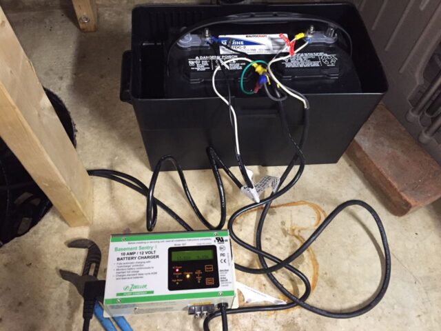 Battery backup system electrically connected