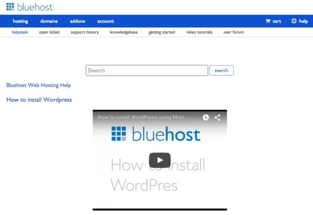 Bluehost WordPress Install Help Site