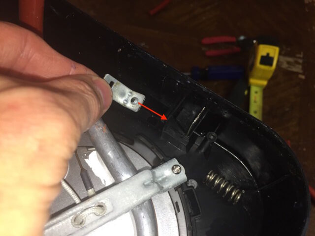 Cuisinart Coffee Maker-L-Spring Bracket Reinstall