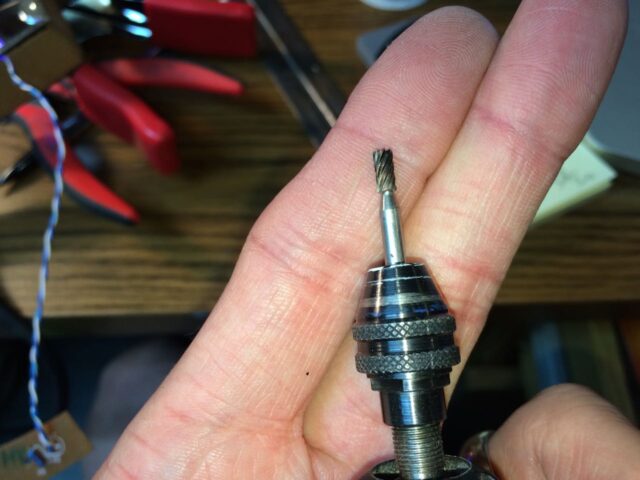 Dremel Router Bit For Channeling for the Wires