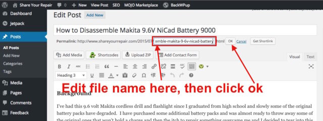 Editing File Names in WordPress Part 2
