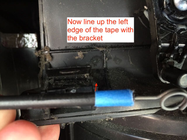 Hyundai Accent-Clean Air Baffle Tip-Tape Marker Reinstalling