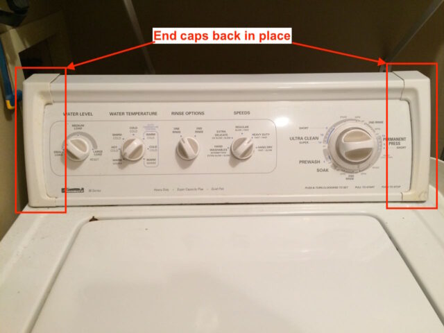 Kenmore 90 Series Washer Fills Slowly-Bezel Pieces Back in Place