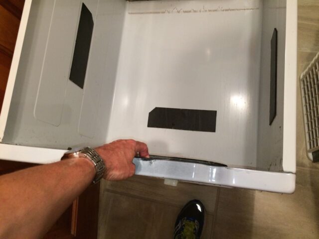 Kenmore 90 Series Washer Fills Slowly-Lift up the Front Edge of Washer Housing