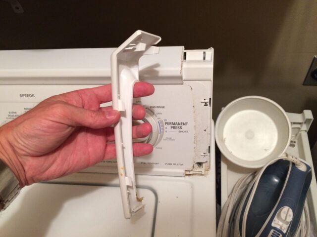 Kenmore 90 Series Washer Fills Slowly-Right Bezel End Removed
