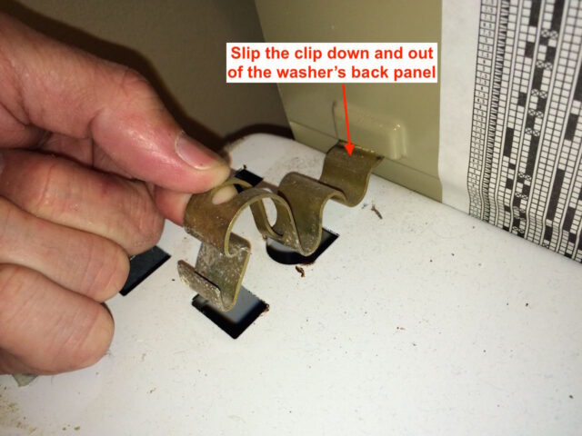 Kenmore 90 Series Washer Fills Slowly-Spring Clip-Slip Back end Out
