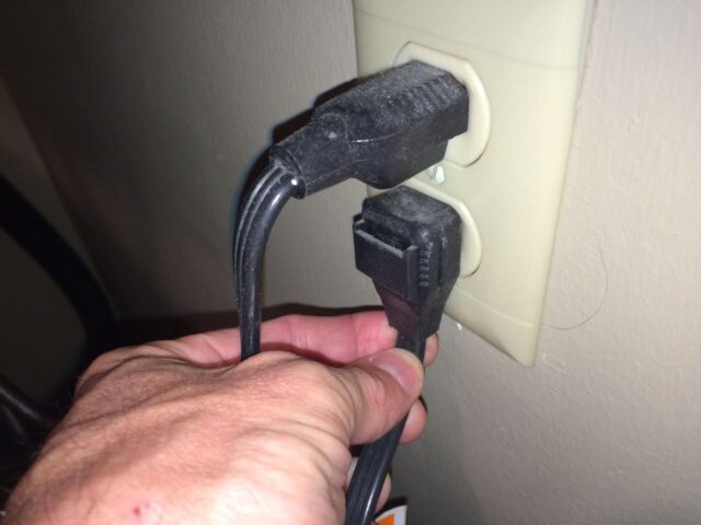 Unplug From Outlet-Don't Get Shocked