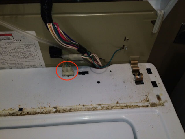 Kenmore 90 Series Washer Fills Slowly-Water Valve Electrical Connector Location