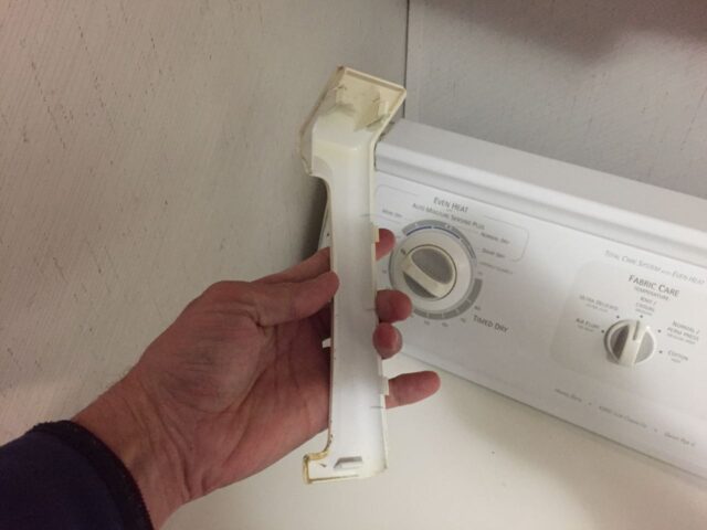 Kenmore Elite Dryer Control Left Endcap Removed