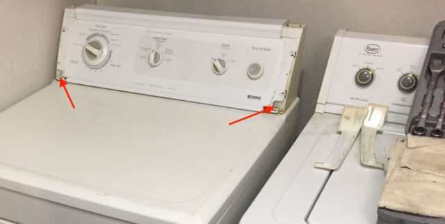 Kenmore Elite Dryer Control Panel Screw Locations