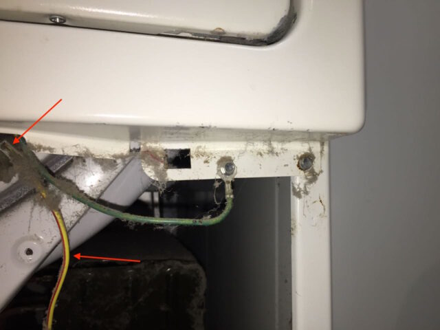 Kenmore Elite Dryer Door Moisture Sensor Wire Location