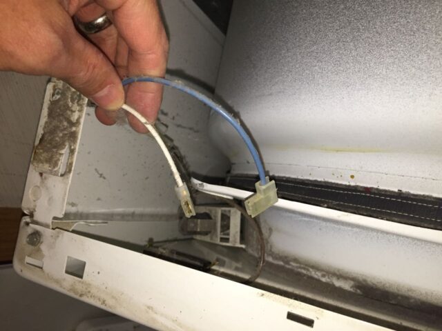 Kenmore Elite Dryer Door Switch Connectors Disconnected