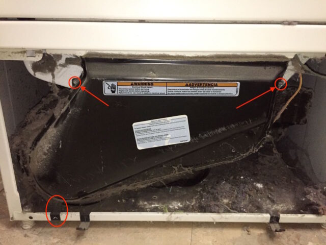 Kenmore Elite Dryer Lint Duct Screw Locations