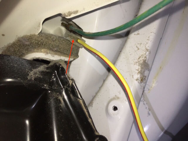 Kenmore Elite Dryer Moisture Sensor Connector Reinstalled