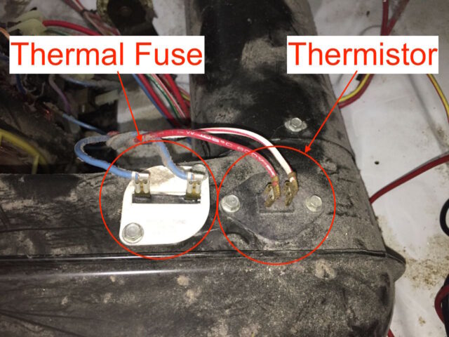 Kenmore Elite Dryer Thermal Fuse Thermistor Location