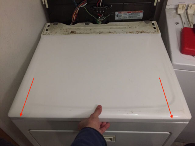 Kenmore Elite Dryer Top Panel Removal