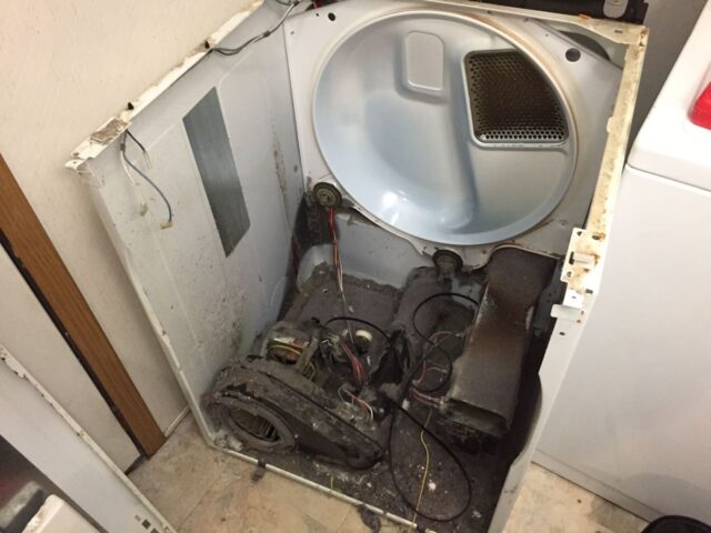 Kenmore Elite Dryer With Drum Removed