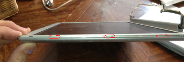 MacBook Pro Model Number A1211 Bezel Edge-Annotated