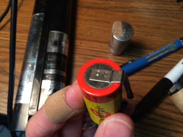 Makita 9.6 V NiCad Battery Refurbish-Tab Scored By Dremel