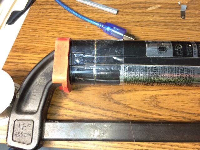 Makita 9.6V NiCad Battery Taping The Case Together