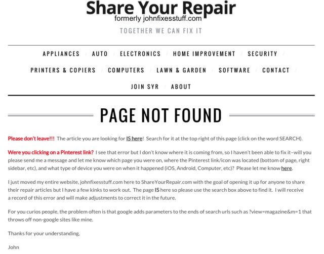 My Custom 404 Page