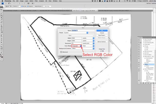 Select RGB Color Mode in the New Image Window