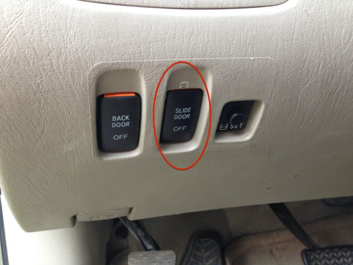 Toyota Sienna Sliding Door Off Button