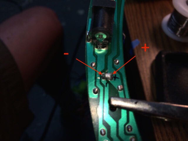 Solder Bridge Across LED Pins