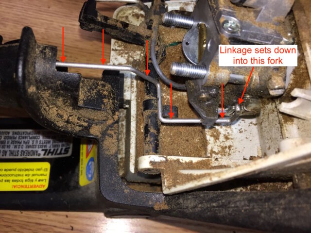 Reconnecting the throttle linkage