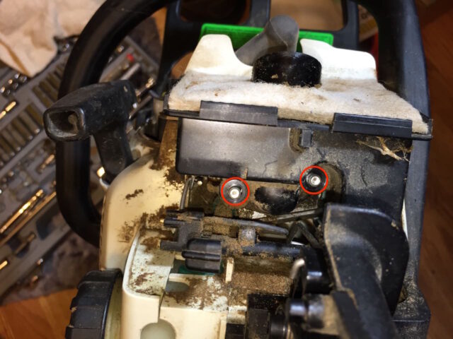 Install the two throttle body nuts