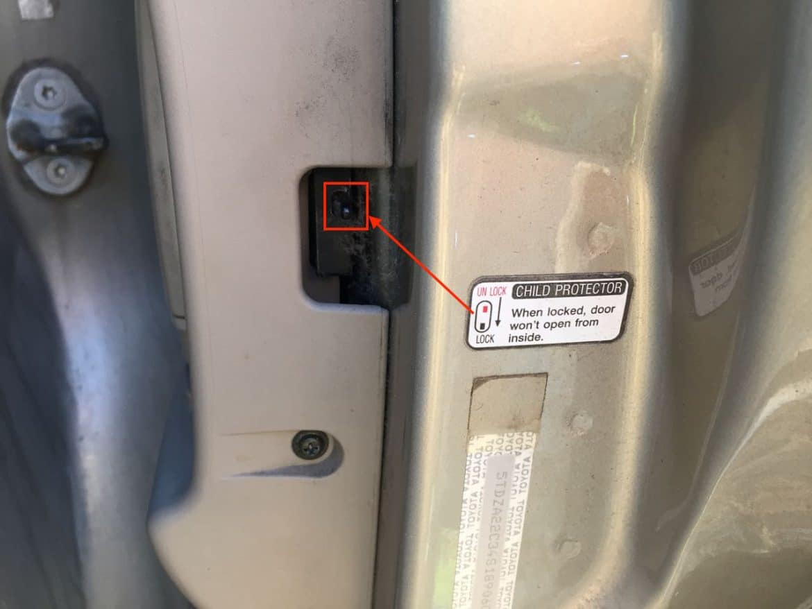 Toyota Sienna Child Protector Switch Location