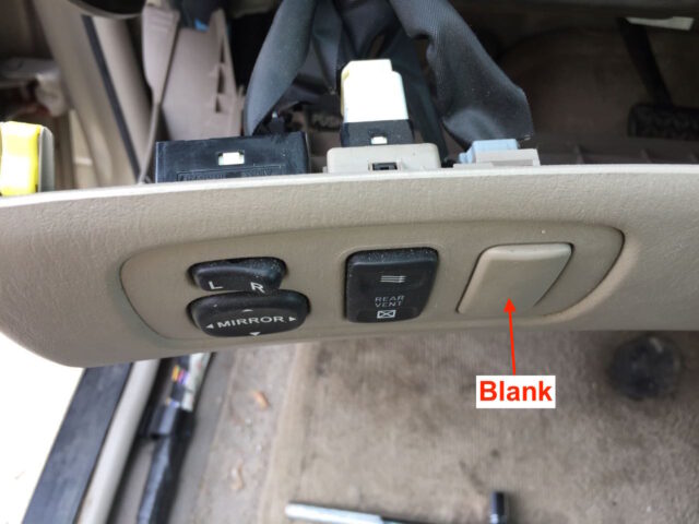 Showing how one electrical connector plugs into a blank