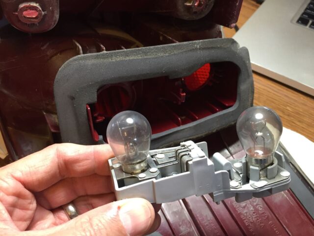 The light bulb fixture removed