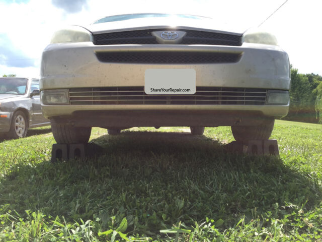 Toyota Sienna Up on Ramps Front View