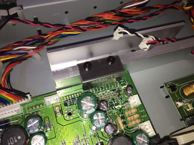 Vizio 50 Plasma Heat Sink Clamp Reinstalled