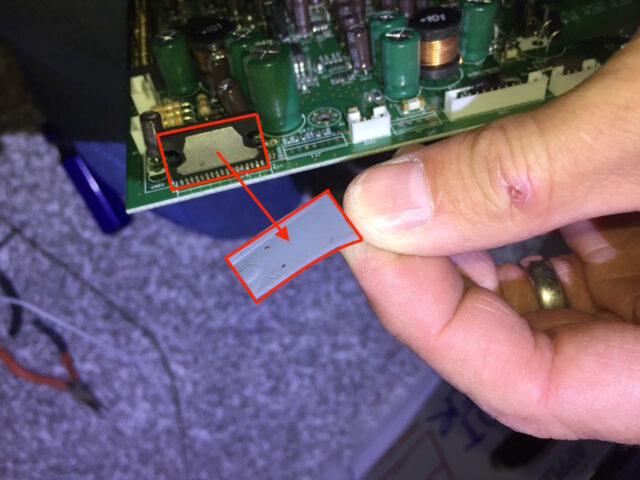 Vizio 50 Plasma Main Video Board Heat Sink Thermal Pad Removed